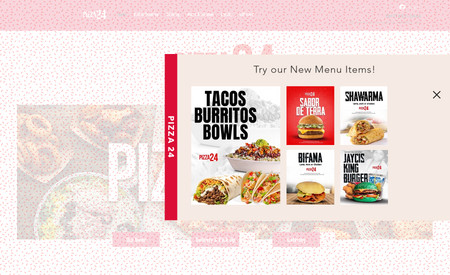 Pizza 24: Pizza 24 paid almost 3 times what I charge for their previous site that was made on a very outdated system. Their clients couldn't even place orders online and they were losing money. They came o me for digital marketing first but then I suggested we create an entire new design. I came up with an a clean and easy to use site and they loved it. The minute we published the site they received 4 orders at $50-$56 each which was a record for me because only 2 minutes had passed. They have already made their return on investment form the site and we now continue focus on the digital marketing month after month.