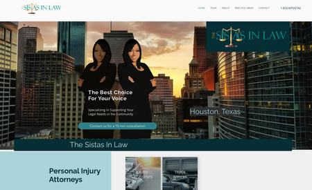 Sistasinlaw: Built and designed a lawfirm website