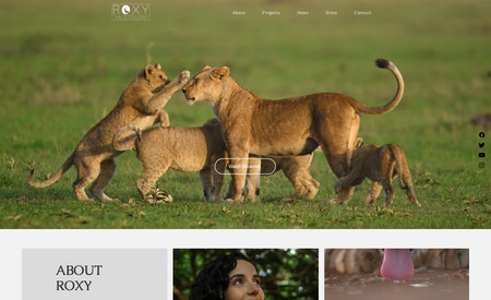 Roxy the Zoologist: A website redesign for an award-winning zoologist and photographer. 