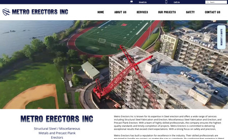 Metro Erectors Inc: Structural Steel Company Website
