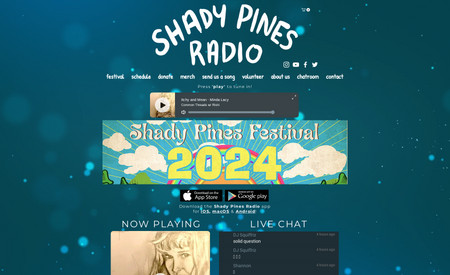 Shady Pines Radio: Built schedule with multistate boxes so if someone clicks on Monday the schedule of Monday shows so on