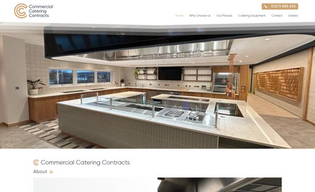 Commercial Catering Contracts: Website redesign - old WordPress site over to Wix