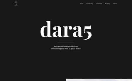 dara5: Private investment community for the next generation of global leaders.