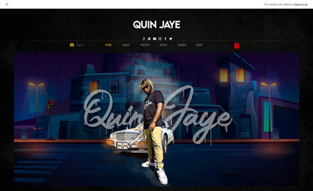 Quin-Jaye: nspired by the great Miles Davis himself, LA based rapper and trumpeter Quin Jaye channels his own groove
and style with his unique blend of jazz infused hip-hop. Hailing from Allentown, PA and learning the trumpet in
school, he realized after high school that he could form his own kind of art. Listening to the likes of Kendrick
Lamar, J-Cole and Lil Wayne alongside his jazz upbringing, Quin quickly realized he could explore a world
undiscovered and create a whole new niche.
