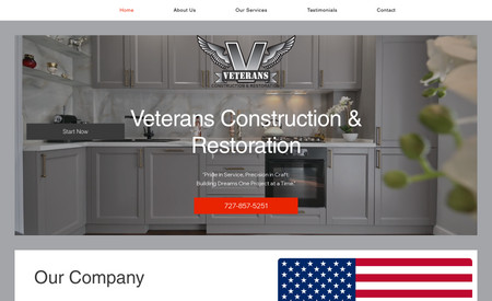 Vet Constructions: Full Wix Studio Website Design
