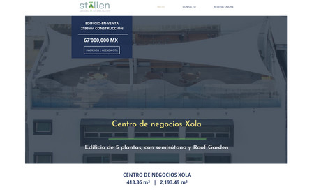 Ställen_Edificio: Diseño de sitio web para promoción de venta de edificio de oficinas equipado. 
Venta de edificio completo.