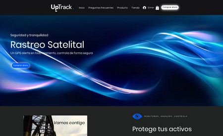 Uptrack: Compañía de GPS para rastreo satelital de flotillas. Poderoso SEO y gran enfoque para convertir con campañas de Google Ads.