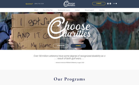 Choose Charities : Choose Charities is a unique organization focused on creating stunning digital campaigns for foundations focused on giving back to others. Their founder is penchant on driving large-scale impacts for non-profits that are presented to his company. We were honored to write compelling copy and graph an information-architecture that accurately outlined the founders huge heart and overflowing generosity. Throughout this process we designed and developed his website, implemented an iframe donation portal, and told a story that we hope will last for generations.