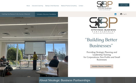 SB Partnerships: Built a consulting website for a local business owner.
