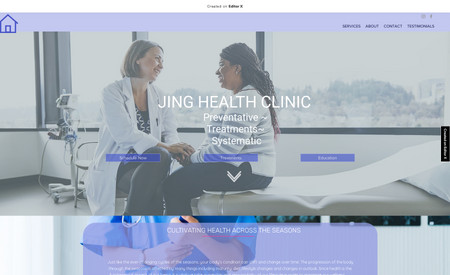 Jing Health: Healthcare website for local concierge service healthcare company 