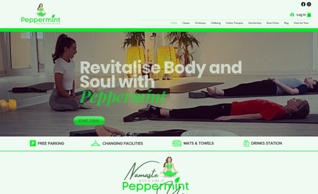 Peppermint Hot Yoga: We helped a local Yoga Studio reimagine their operations. They now run entirely from WIX, including the Wix Fitness app. Their clients can book classes and purchase merchandise all on the go. 