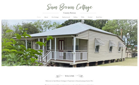 Sam Brown Cottage: Designed and built this holiday cottage website including copy, artwork and some photography.
