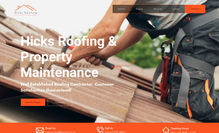 Hicks Roofing & Property Maintenance Swindon: They are a well-established and professional roofing contractor with a commitment to customer satisfaction. They provide all aspects of roofing services, from minor repairs to complete roof replacements; based in Wroughton, Wiltshire.
