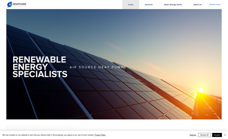 Newpower Renewables: Logo & Brand Development | Full Scale Custom Web Build | On Page SEO | SEO Locational Page Database | Dynamic Pages