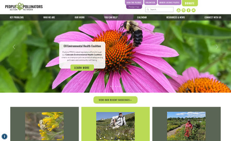 People and Pollinators: We moved People and Pollinators from their old cumbersome WP site to Wix so it's easier for their staff to keep the website updated and every page is gorgeous with photos of flowers and pollinators. We had a lot of fun designing this website, which is packed with beautiful photos and some fun illustrations including an animated honeybee. :) 