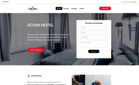 Atomi Hotel: ATOMI HOTEL est un site web de réservation de chambres d'hôtel et de commodité idéalement située à Bruxelles à proximité de sites emblématiques tels que Mini Europe, l'Atomium et le stade Roi Baudouin.