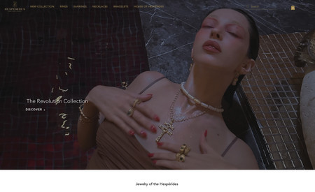 Hesperides Jewelry: E-Commerce Web Design