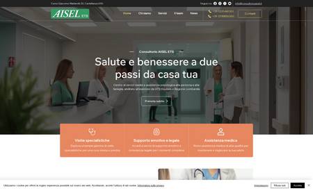 Consultorio AISEL ETS: Centro di servizi medici e assistenza psicologica alla persona e alla famiglia, abilitato all'esercizio da ATS Insubria e Regione Lombardia
