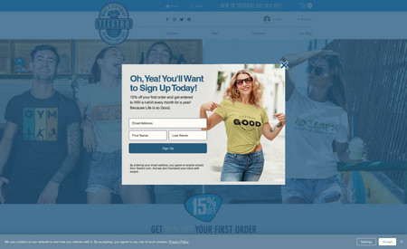 Teestro.com: A beautifully designed online store that specializes in custom message t-shirts. 