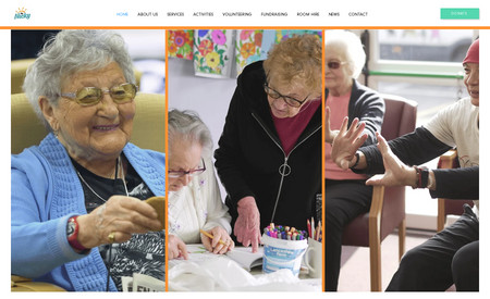 The Nicky: Website for a charity that offers daycare facilities for the elderly
