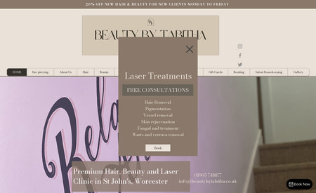 Beauty By Tabitha: New service pages and SEO.