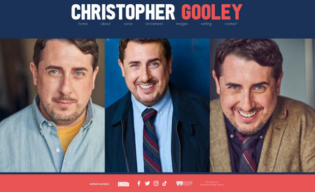 Christopher Gooley: Website Design For Actor / Writer Christopher Gooley