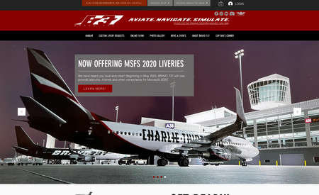 BRAVO 737 : Complete website design, updates and content development