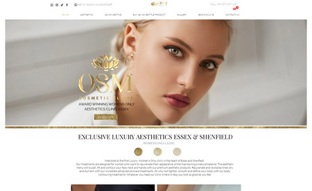 OSMCosmetics: We were commissioned to create a website for a women-only clinic that did not compromise on the luxury customers' experience in person. We create a clean, minimalist aesthetic that has clear objections to conversions. This website project required a respectful and modest approach that could generate and convert leads.