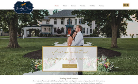 BowlingBrookMansion: he Historic Mansion, Grand Ballroom, Rooftop Patio and elegantly manicured grounds provide all the options you need to customize your unique event.Located in Carroll County, Maryland and minutes away from Frederick County, Maryland.