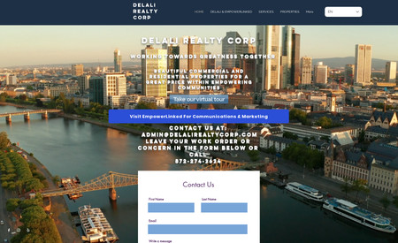 Delali Realty Corp: We design our client's website. We then promote their digital content with QR code in our indoor digital screens in properties, businesses and organizations at various host locations across the US. We also promote them via social media, our partners pages, digital radio and booklets.