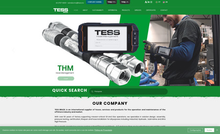 TESS BRAZIL: TESS is a Norwegian company with bases around the world. Acting in the oil and gas market, fishing and industry.