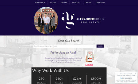 AlexanderGroup : We worked on this website for a real estate brokerage in Minnesota that has a strong competitive SEO to bring in organic views even when people aren't looking for their brokerage exactly on google. 