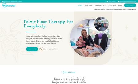 Empowered Pelvic: We built and designed this site and applied our 4 tier SEO strategy. We are seeing very compelling organic growth upwards of 900% month over month. 