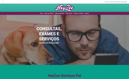 HeyZoo Serviços Pet: Comunicação total criada pela Buchmann, com marca, posicionamento e estratégia de comunicação. Está se consolidando entre as maiores empresas de serviços pet do país.