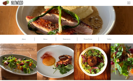 Nutwood : Website design and photography. Mobile to focus heavily on food photos. 