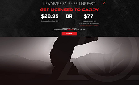 Tactical Concealed: Redesigned website using concept material