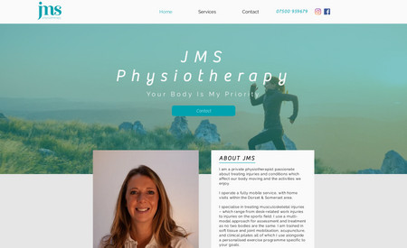 Jmsphysiotherapy: A simple website design for a Physiotherapist. created for clients to view and book services they offer. Making sure this website we simple and easy to navigate was the main aim.