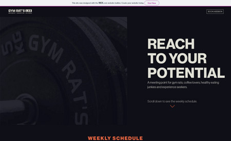 GYM RAT&amp;#39;S LAB: We have redesigned GYM RAT&amp;#39;S LAB&amp;#39;s existing website with pure love. The design relies the brand kit of this fitness company.
