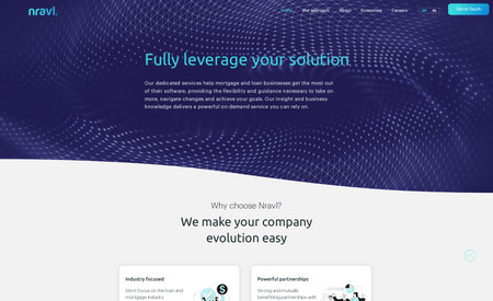 Nravl Solutions: Branding and web design for start-up in IT solutions