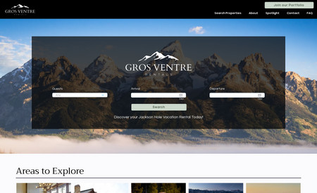 Gros Ventre Rentals : A highly customized site which leverages Wix's Velo code infrastructure 