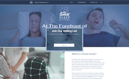 Sleep Solutions: We successfully created a portfolio website for a medical company based in The Bahamas.