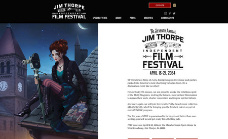 JT Indie Film Fest: Website redesign utilizing various advanced features including dynamic repeaters.
