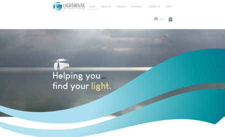 Lighthouse Wellness: Logo design & web design