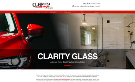 Clarity Glass - Basic Wix Editor Website with SEO: 