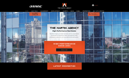 The Martin Agency: Fully Designed by Santos Torres Inc. We also completed all SEO writing and designed the logo.