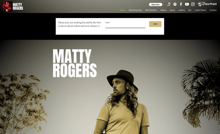 Matty Rogers: New Website