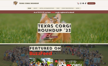Nonprofit: Texas Corgi Roundup Website Redesign