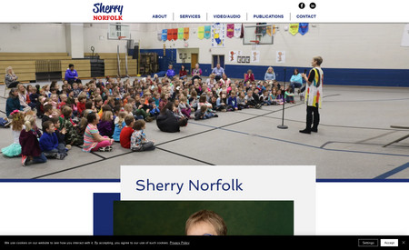 Sherry Norfolk: Full website design