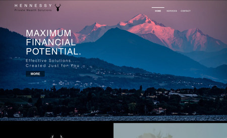 Hennessy Private Wealth: Redesign of site for Private Wealth Consulting in Geneva.