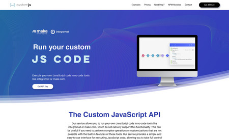 Customjs: Website and Produkt Design